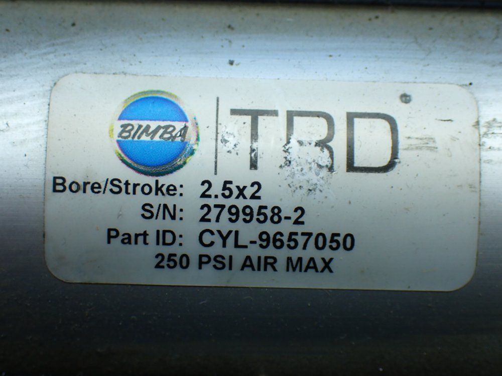 Bimba 250psi 2 Pneumatic Cylinders - Cyl-9657050