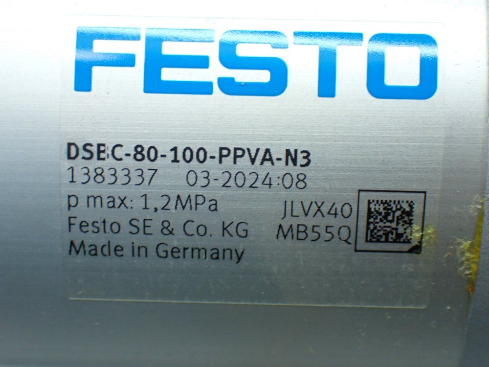 Festo Pneumatic Iso Cylinder - Dsec-80-100-ppva-n3