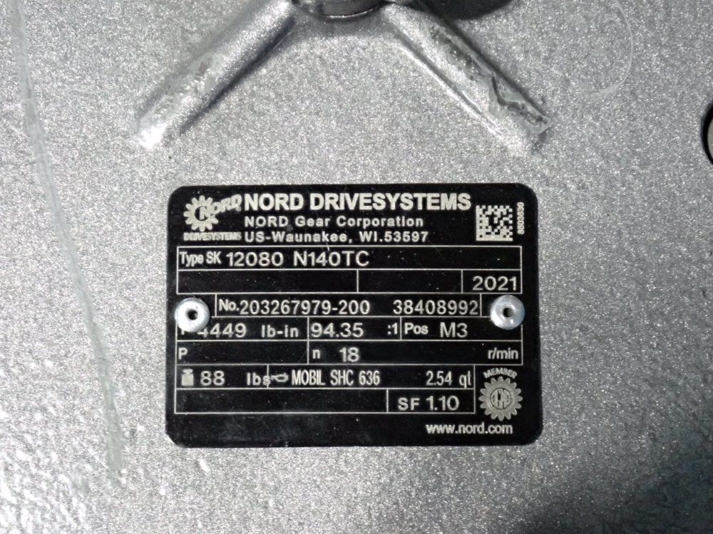 Nord Drive Systems Gear Reducer - 12080n140tc
