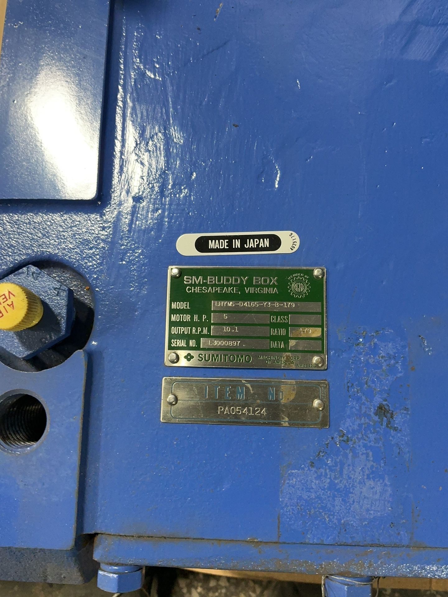 Sumitomo 5 Hp Gear Drive - Lhym5-d4165-y3-b-179