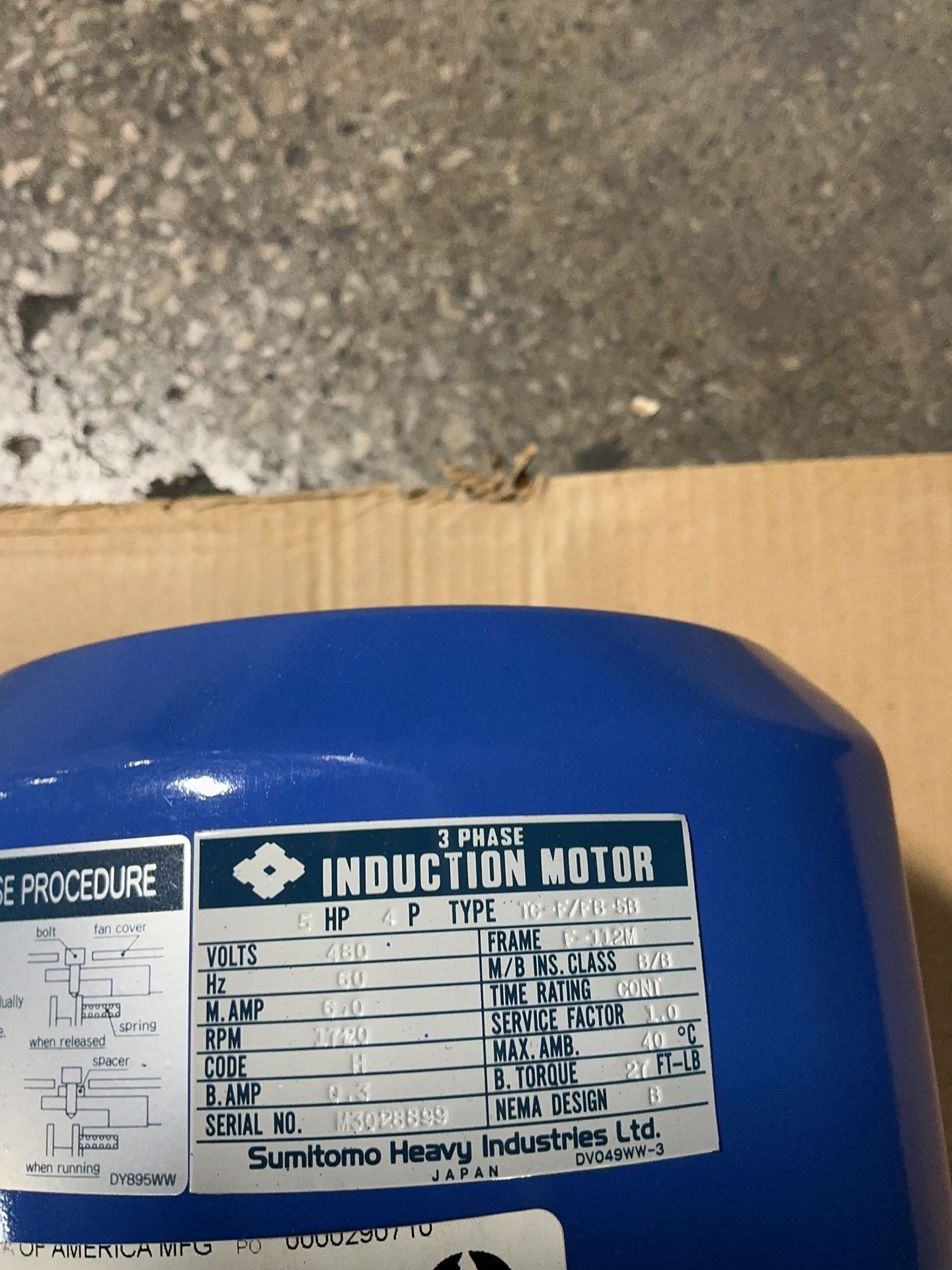 Sumitomo 5 Hp Gear Drive - Lhym5-d4165-y3-b-179