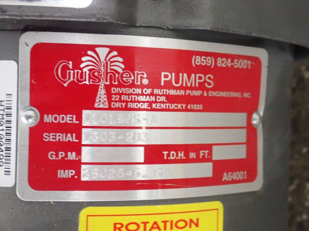Gusher Pumps 5 Hp Coolant Pump - 11019ns-a