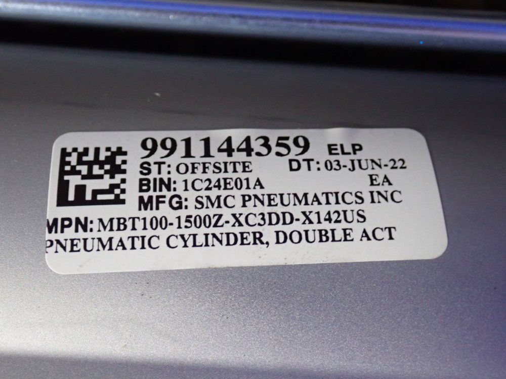 Smc 145 Psi Tie-rod Pneumatic Cylinder - Mbt100-1500z-xc3dd-x142us