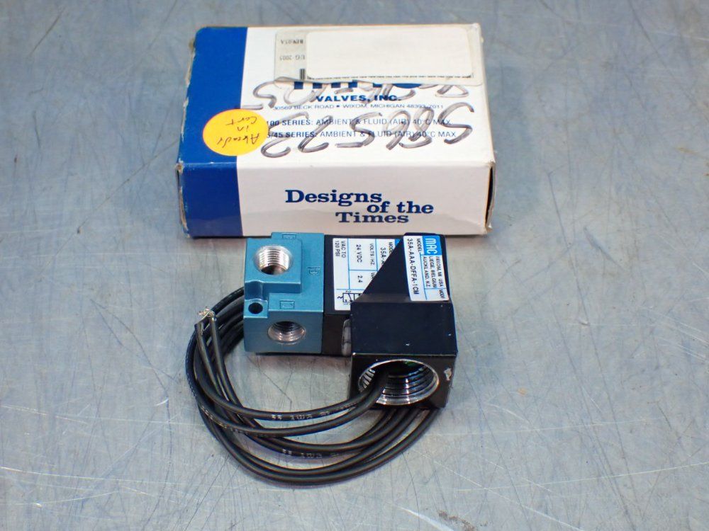 Mac Valves Vac-120 Psi Pneumatic Solenoid Valve - 35a-aaa-dffa-1cm