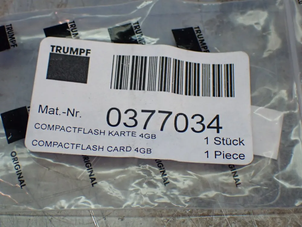 Trumpf 8gb Industrial Compactflash Card. - 0377034