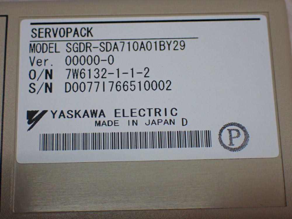 Yaskawa Electric Servopack Servo Drive - Sgdr-sda710a01by29