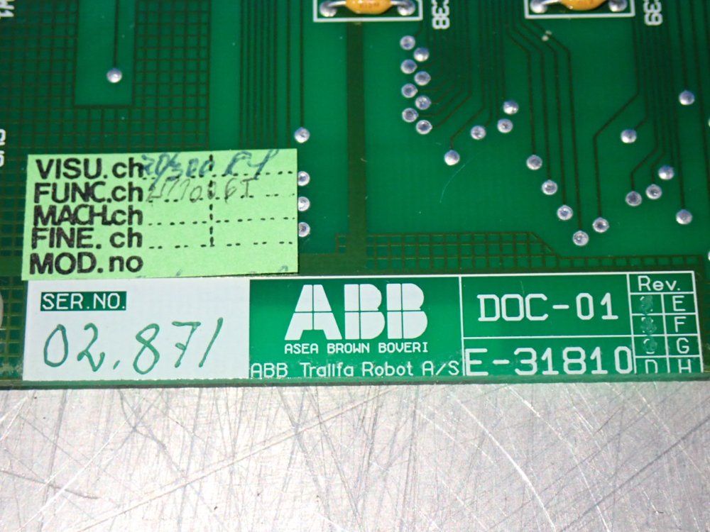 Abb Digital Output Card Pcb - E-31810