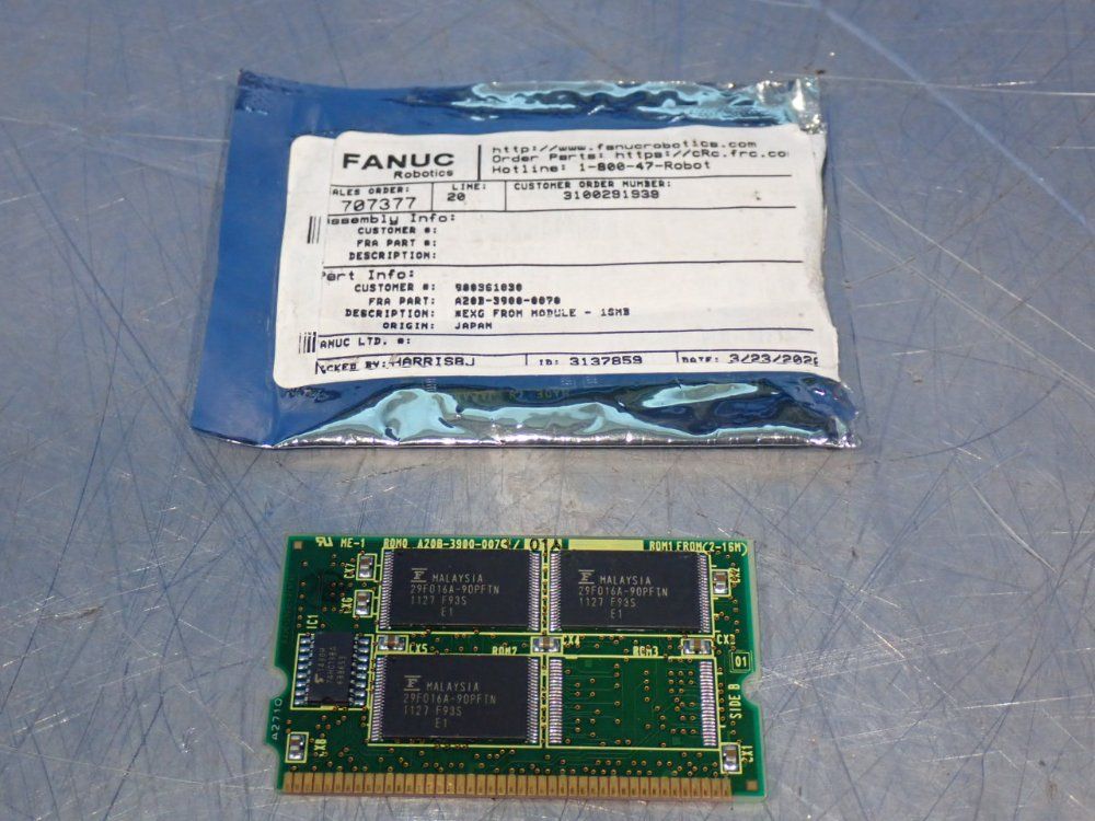 Fanuc 16 Meg Memory Module - A20b-3900-0070