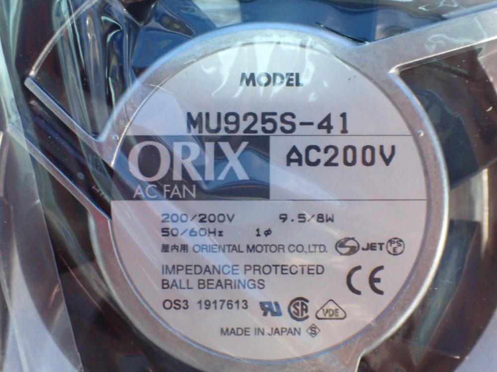 Oriental Motor Orix Ac Fan - Mu925s-41
