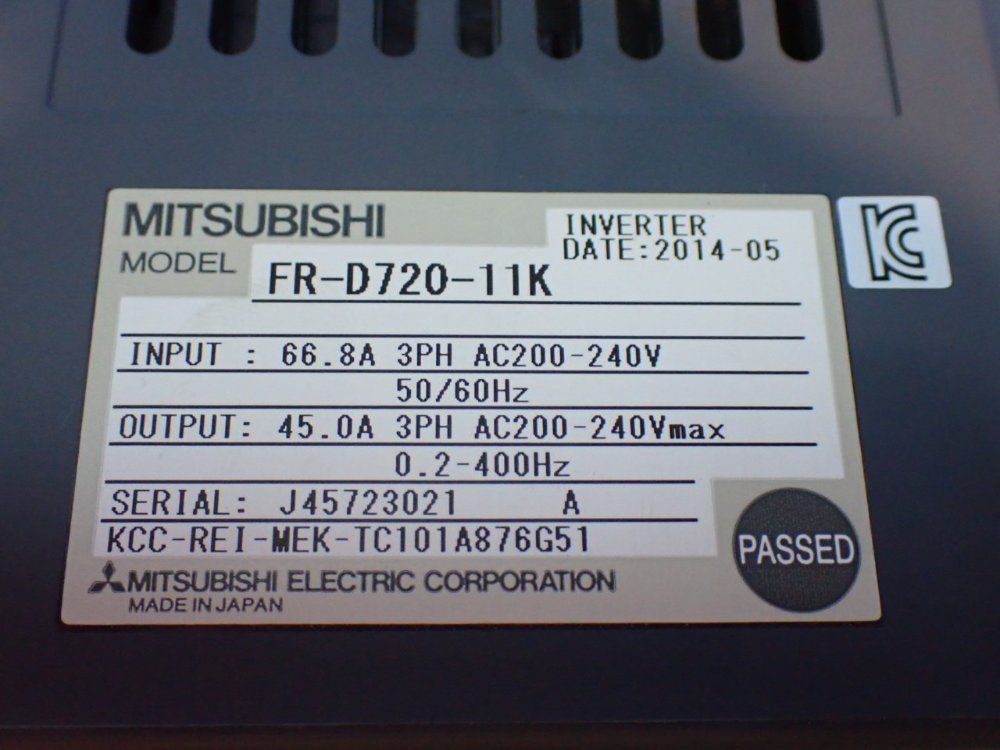 Mitsubishi Electric Inverter Drive - Fr-d720-11k
