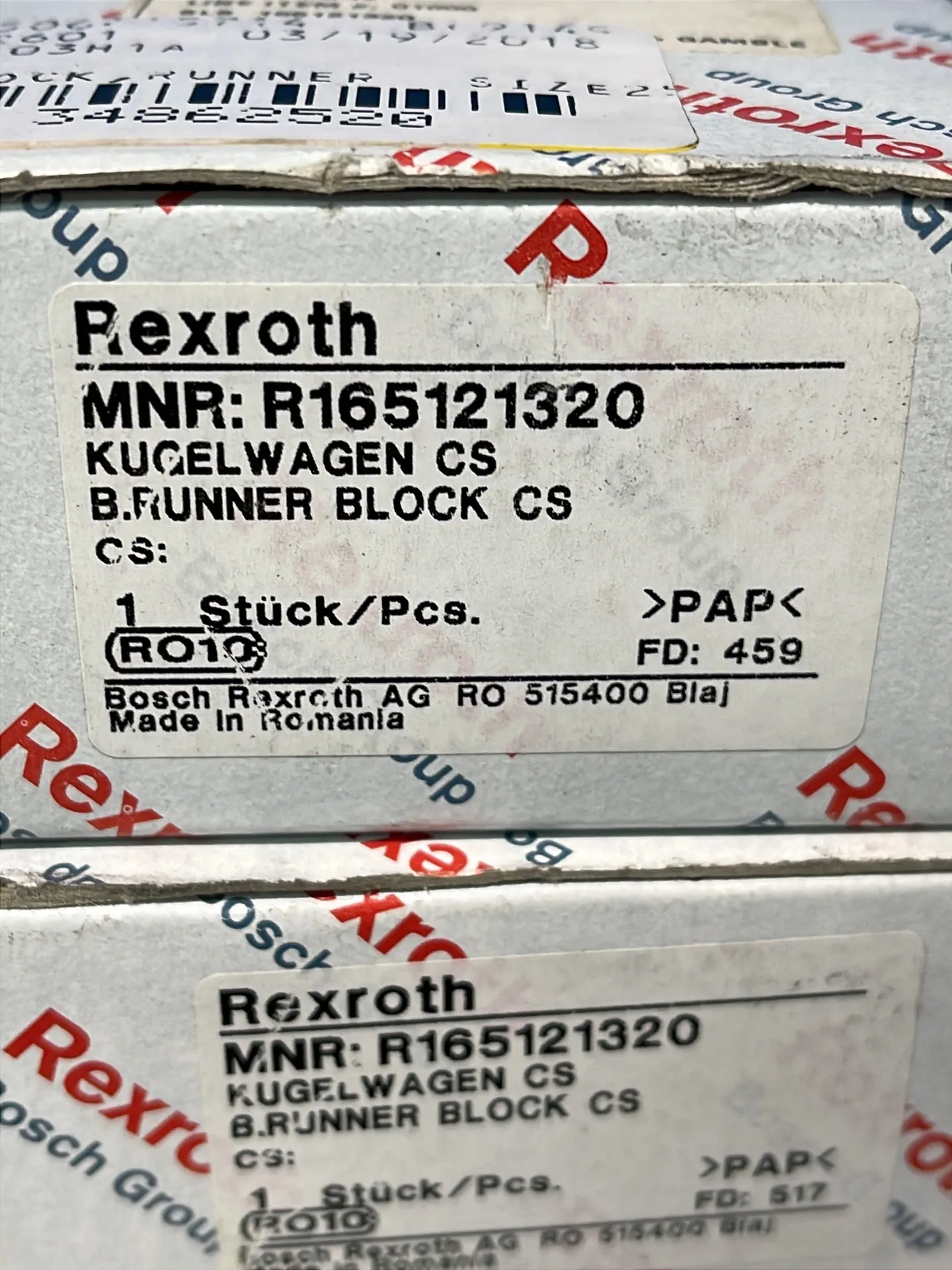 Rexroth Running Blocks - R165121320