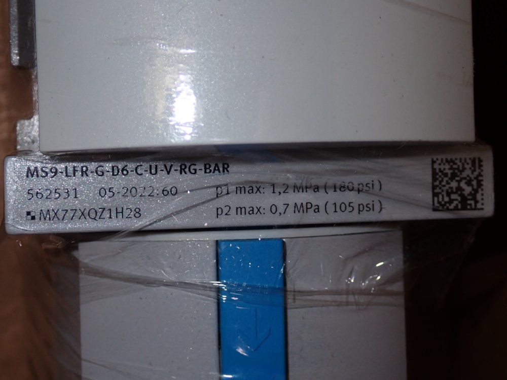 Festo 105-180 Psi Air Regulator - Ms9-lfr-g-d6-c-u-v-rg-bar
