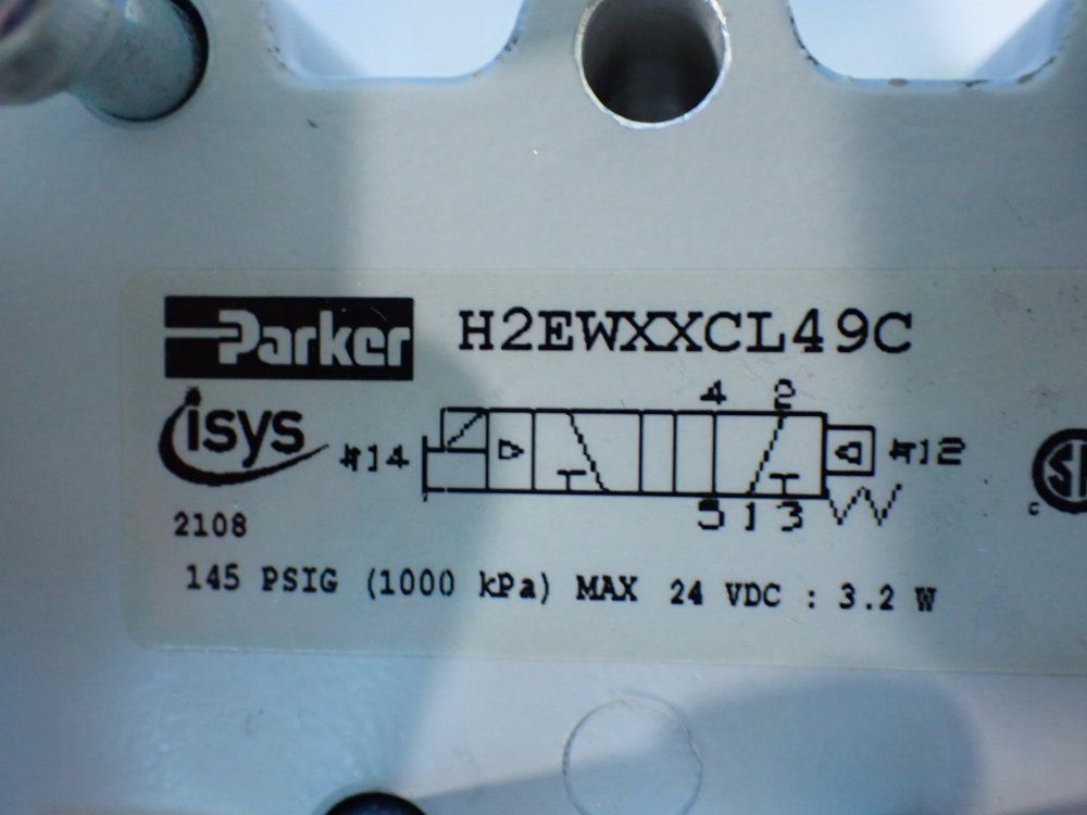 Parker 145psig Single Solenoid Pneumatic Valve - H2ewxxcl49c