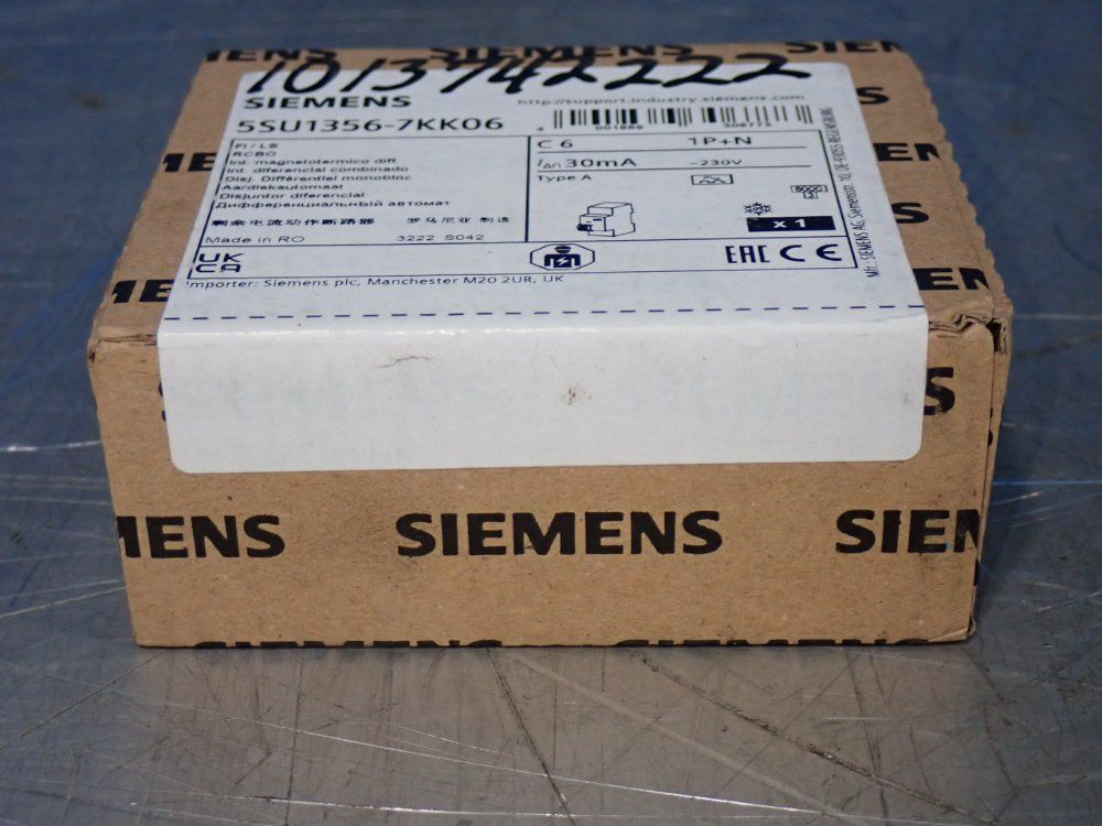 Siemens Din Rail Mount Circuit Breaker - 5su1356-7kk06