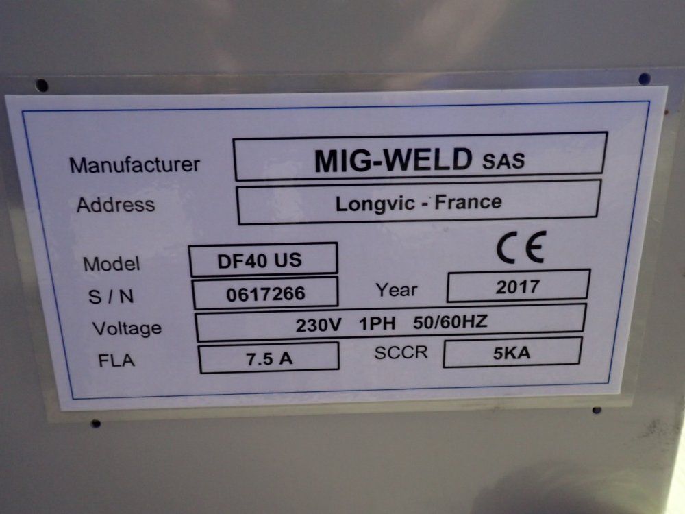 Mig-weld Sas 40 Kg Industrial Wire Unwinding And Decoiling Station - Df40 Us