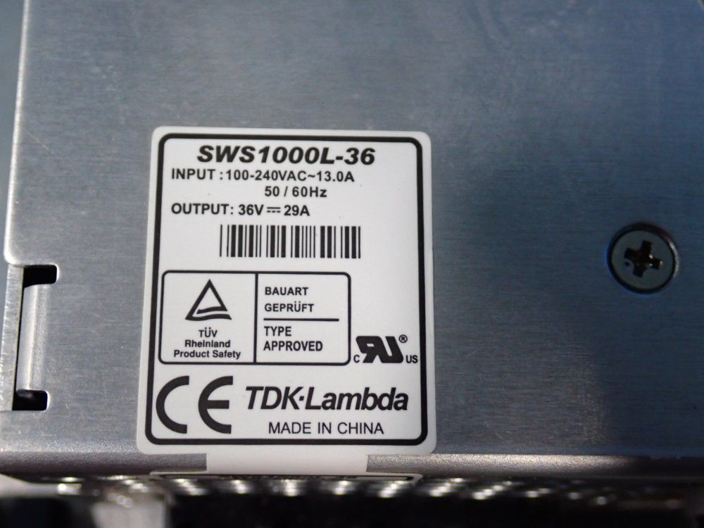 Tdk-lambda Power Supply Assembly - Sws1000l-36