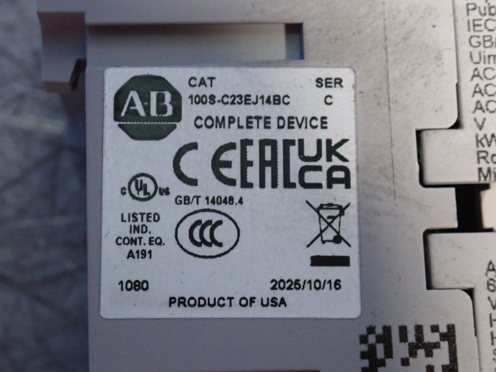 Allen Bradley Safety Contactor - 100s-c23ej14bc