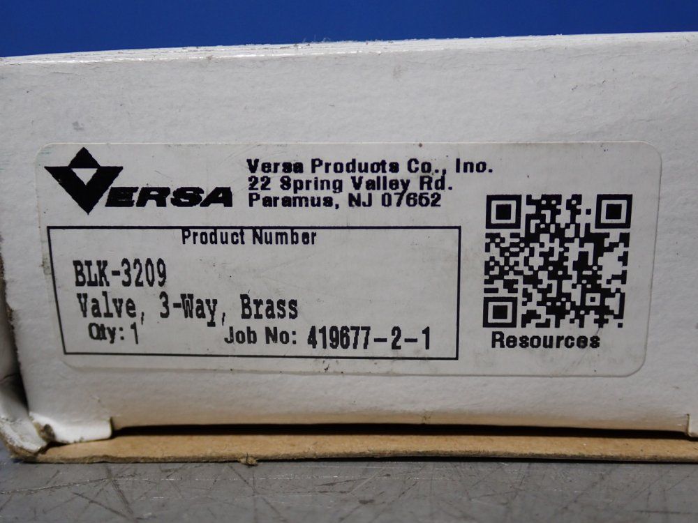 Versa 3-way Brass Valve - Blk-3209