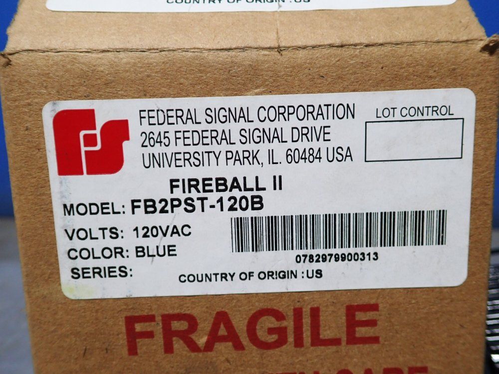 Federal Signal Corporation .25 Amps Fireball Ii Light - Fb2pst-120b
