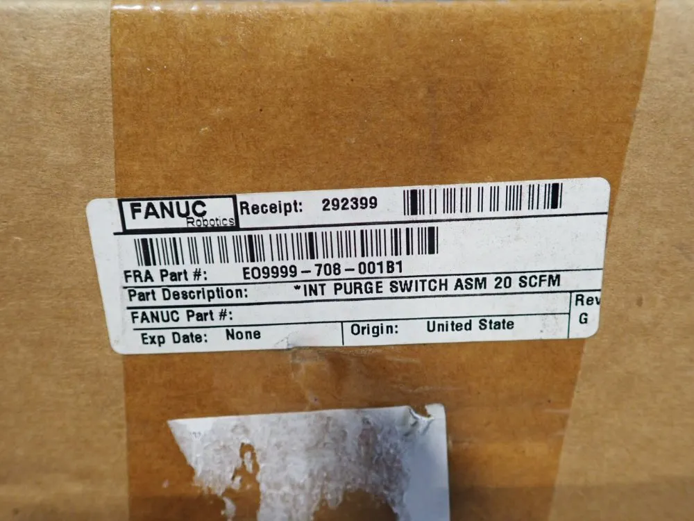 Fanuc Robotics Purge Switch - E0999-708-001 B1