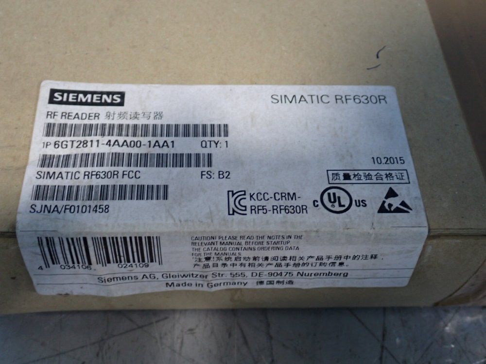 Siemens Simatic Rf630r Rf Reader - 6gt2811-4aa00-1aa1