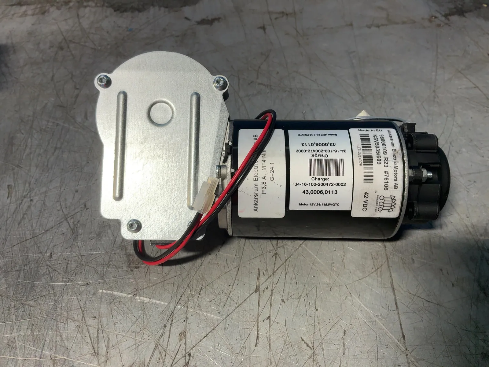 Ankarsrum Geared Dc Motor - Ksv5035/609 | HGR*24