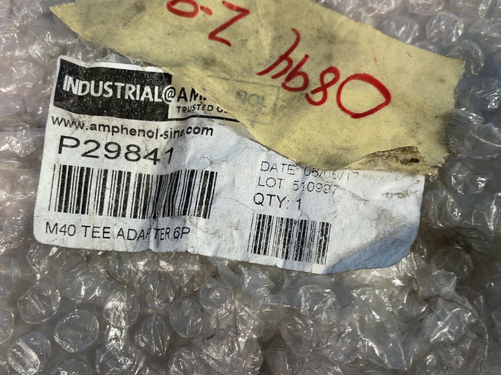 Amphenol Sine Systems T-adapter Connector - P29841