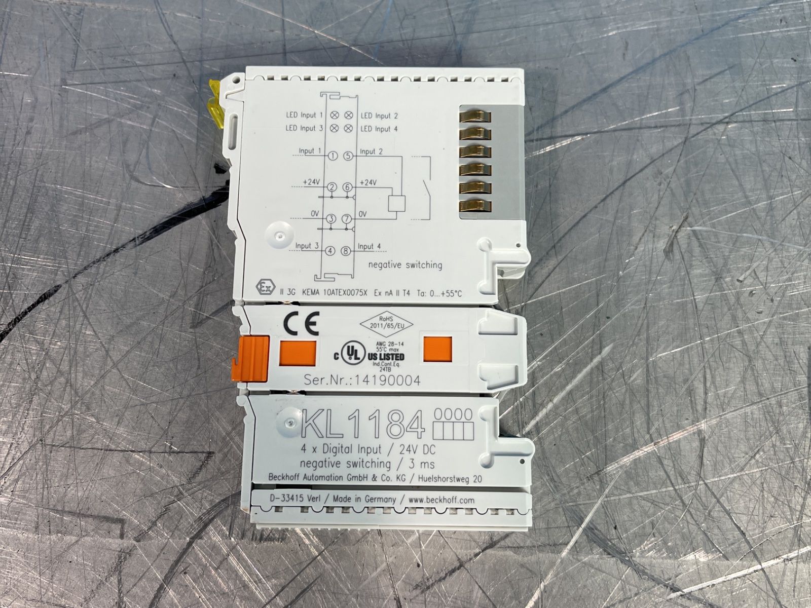 Beckhoff Automation 4x Digital Input Terminal Module - Kl1184