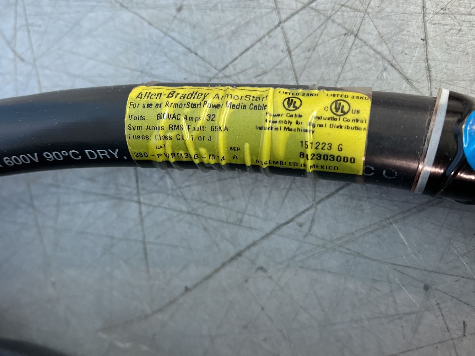 Allen-bradley 14 M Armorconnect 3 Phase Power Media Trunk Cable - 280-pwrm35g-m14