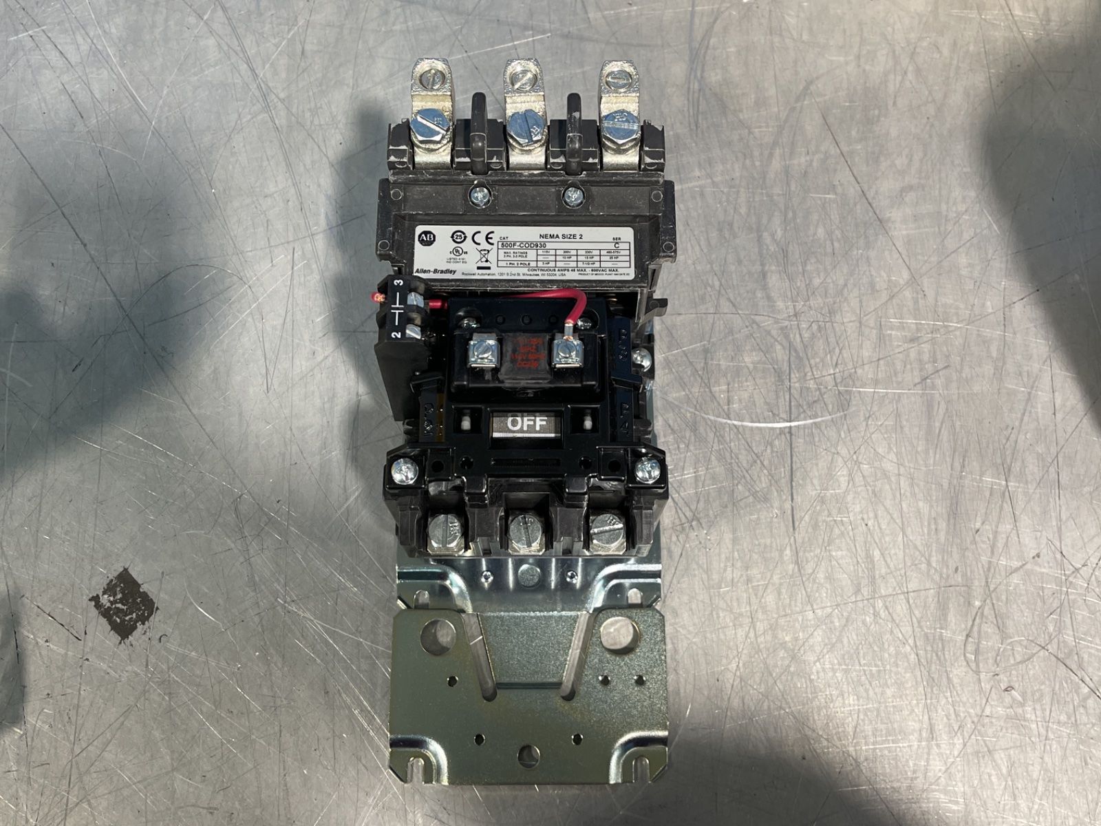 Allen-bradley 600 Vac Bulletin 509 Motor Starter - 509-cod-a2j-17