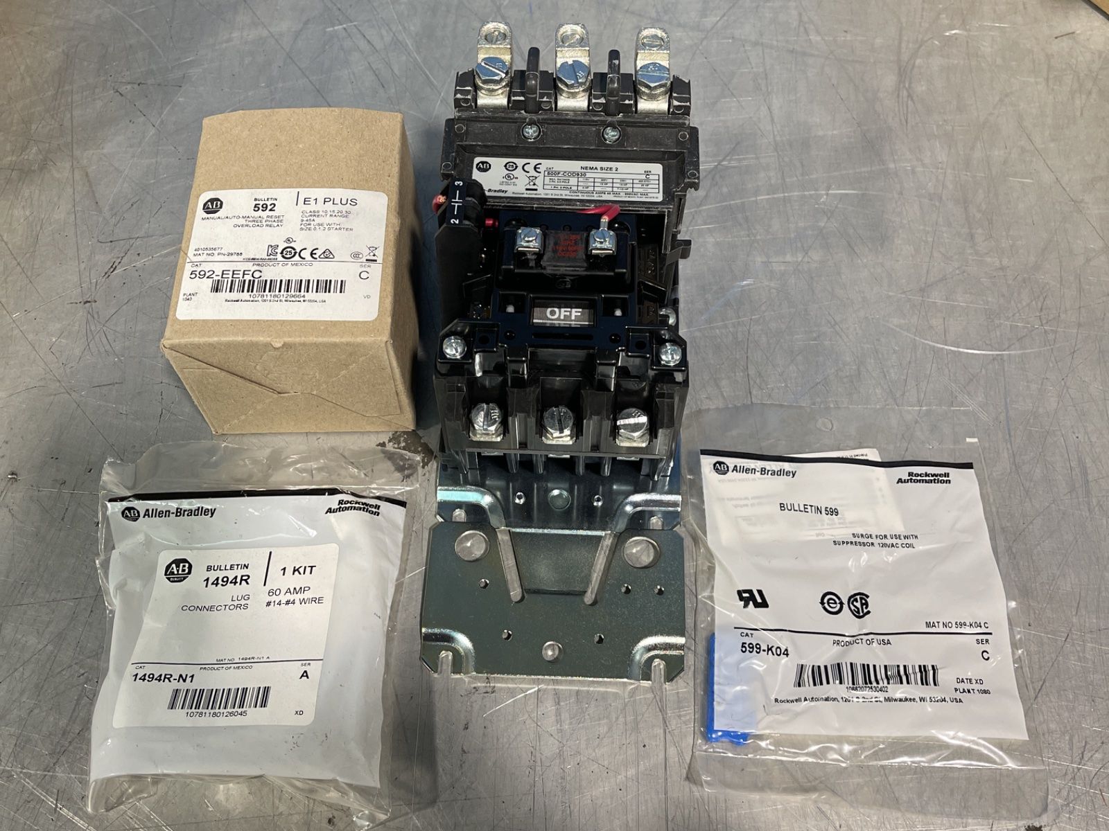 Allen-bradley 600 Vac Bulletin 509 Motor Starter - 509-cod-a2j-17