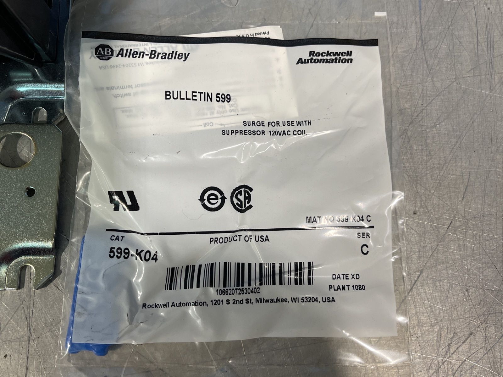Allen-bradley 600 Vac Bulletin 509 Motor Starter - 509-cod-a2j-17