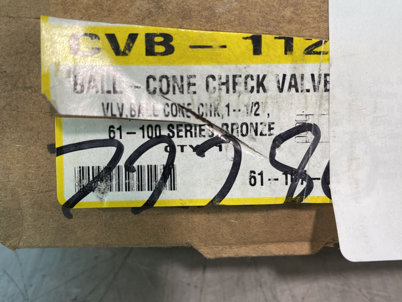 Conbraco 400 Wog 1-1/2” Bronze In-line Check Valve
