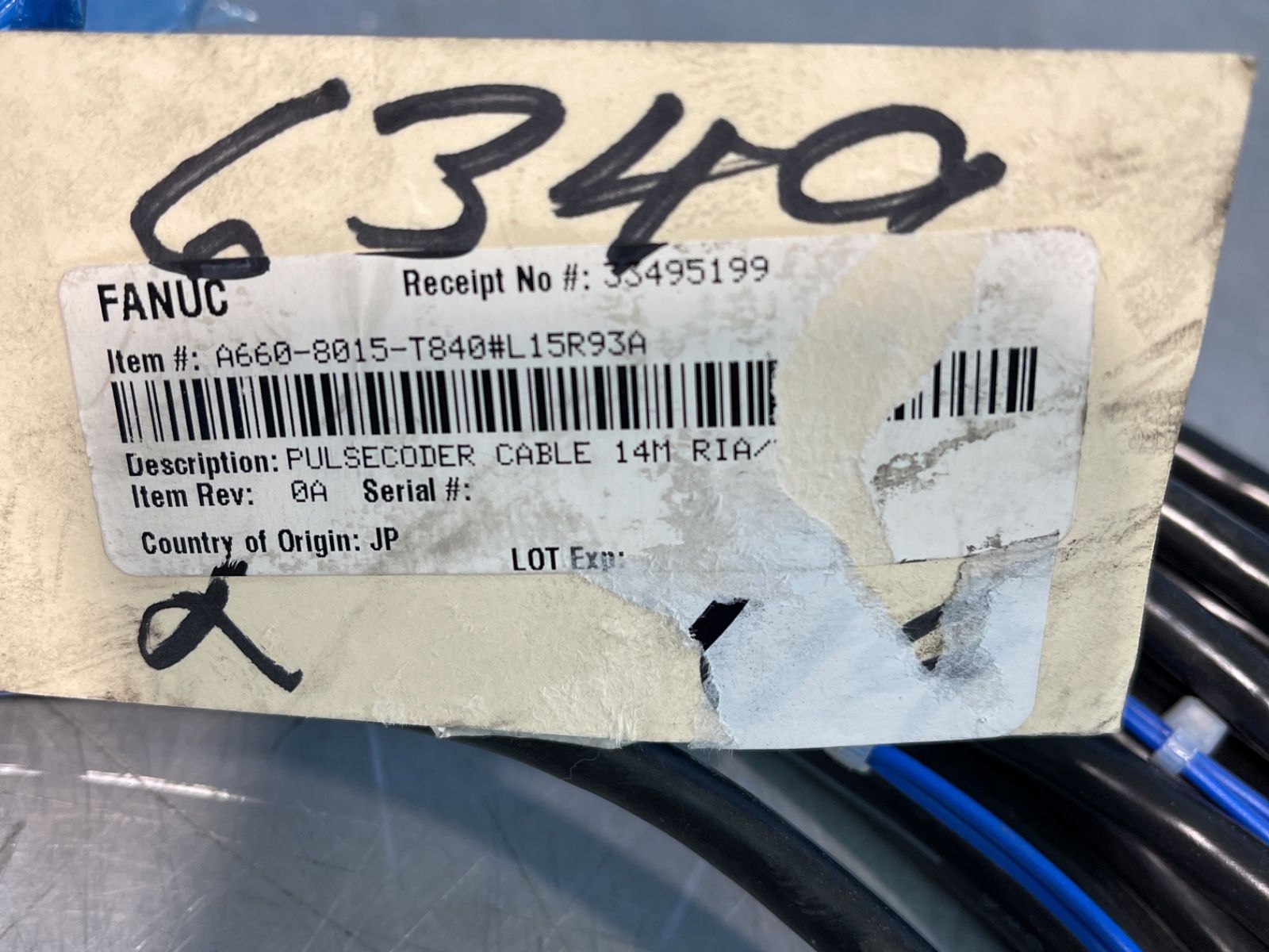 Fanuc 14 M Pulsecoder Cable - A660-8015-t840#l15r93a
