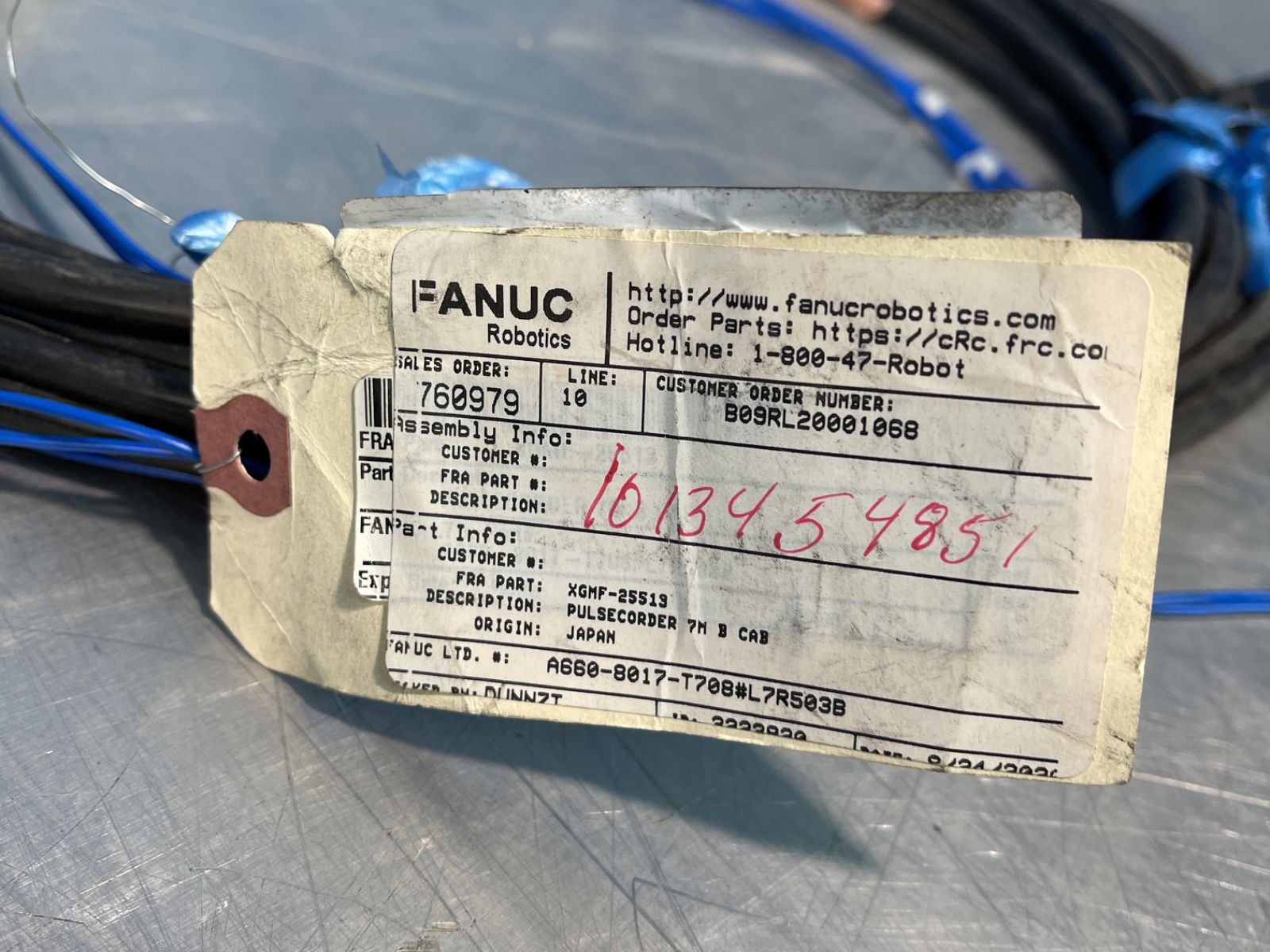 Fanuc 7 M Pulsecoder Cable - A660-8017-t708#l7r503b