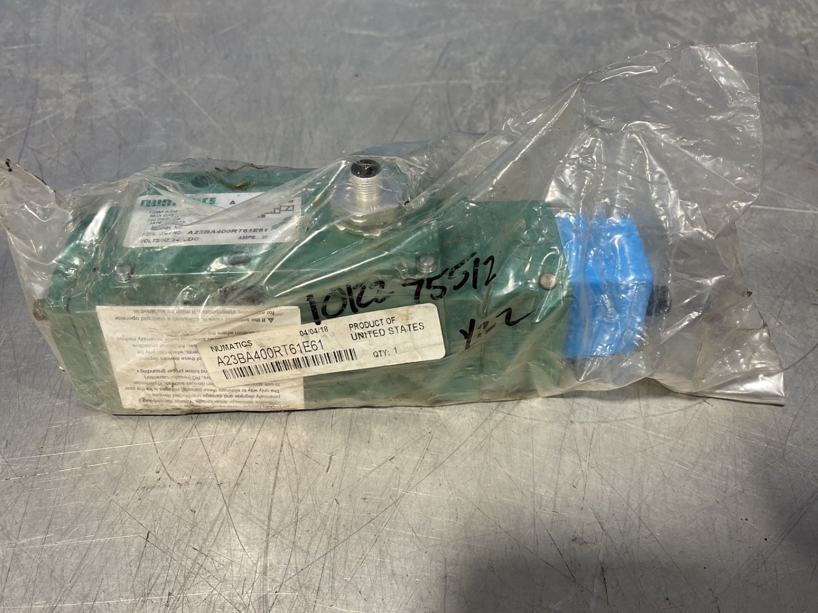 Numatics 150 Psig Pilot Solenoid Valve - A23ba400rt61e61