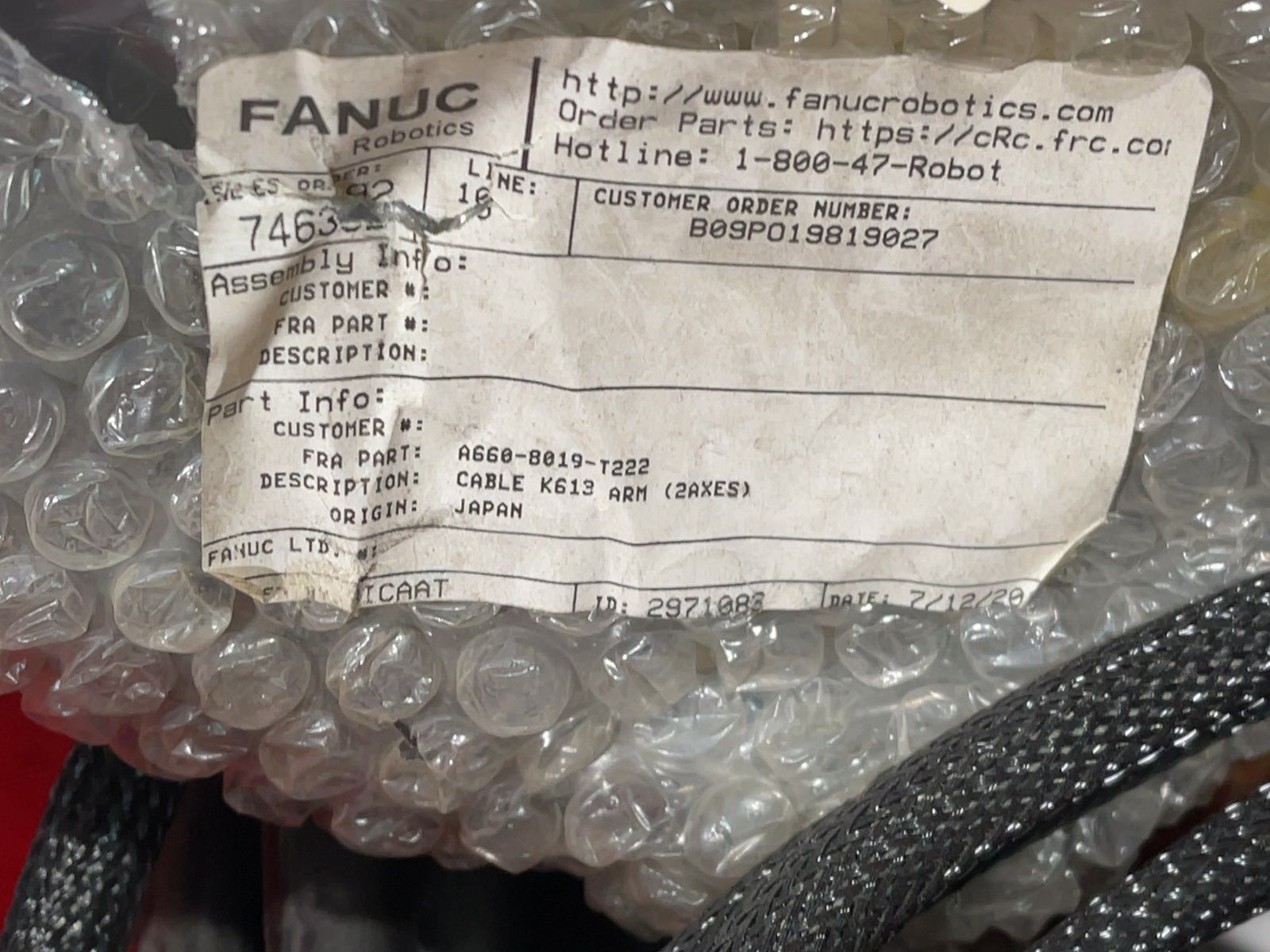 Fanuc, Phoenix Contact, Amphenol Misc Cables