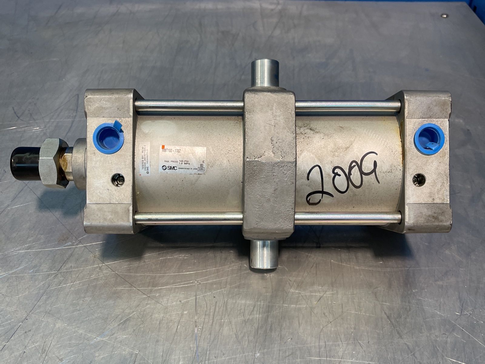 Smc 145 Psi Pneumatic Cylinder - Mbt100-170z