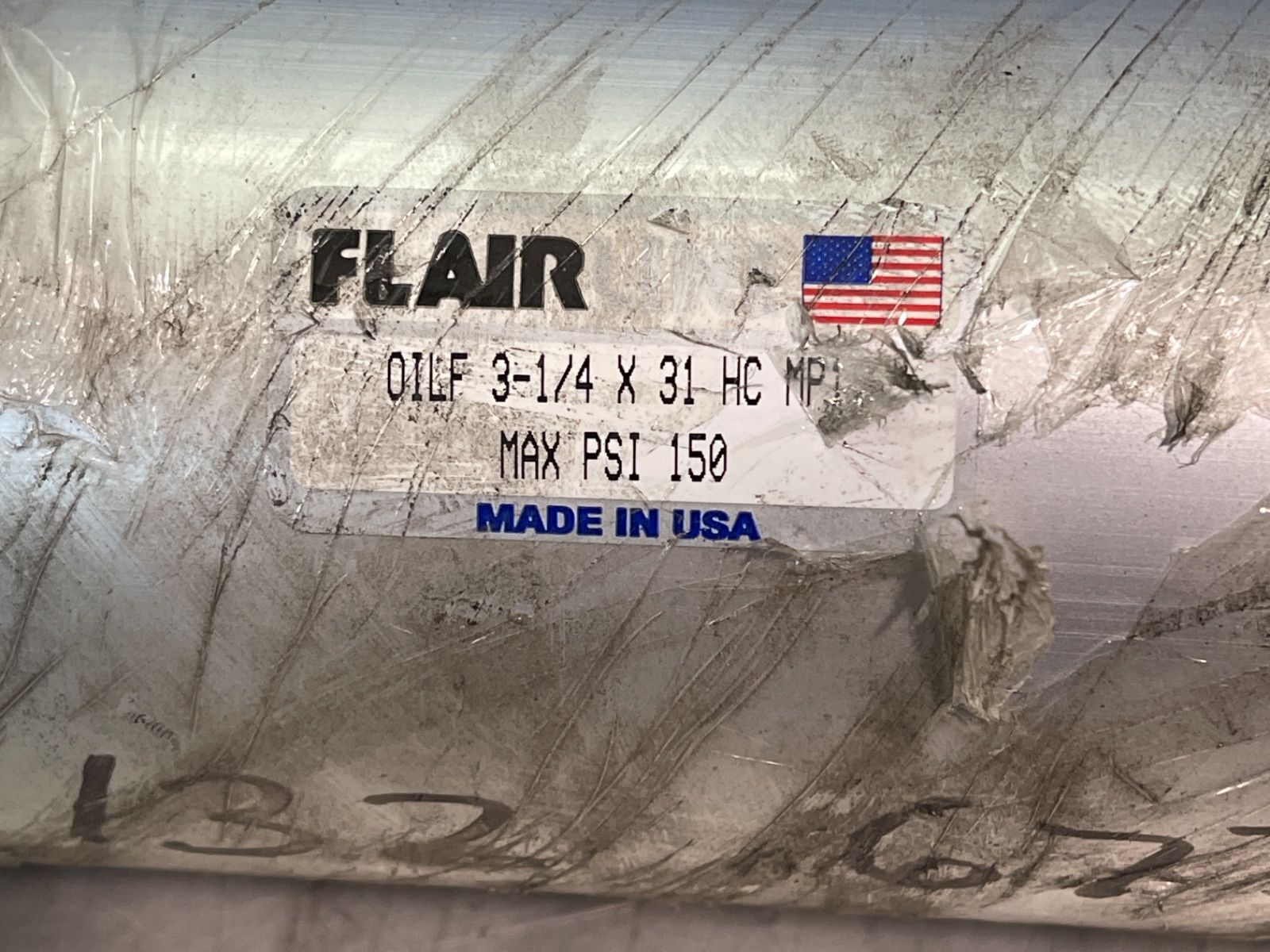 Flair 150 Psi Pneumatic Cylinder - Oilf 3-1/4 X 31 Hc Mp1