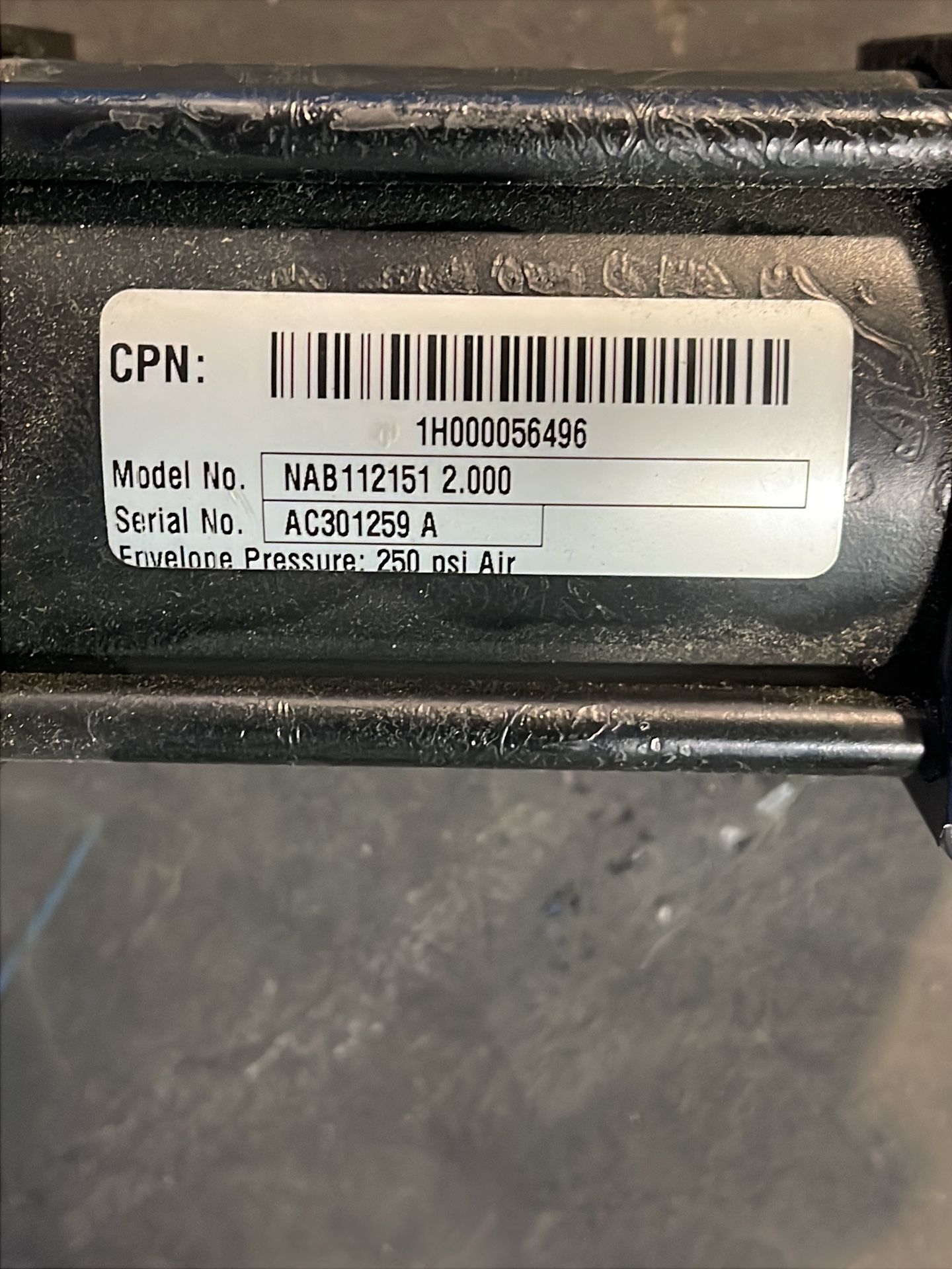 Schrader Bellows 250 Psi Pneumatic Clamp Assembly - Nab112151 2.000