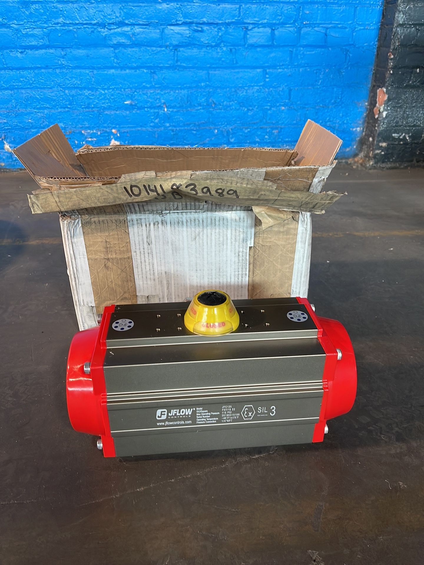 Jflow Controls 115 Psi Pneumatic Rack And Pinion Actuator - Jfc125