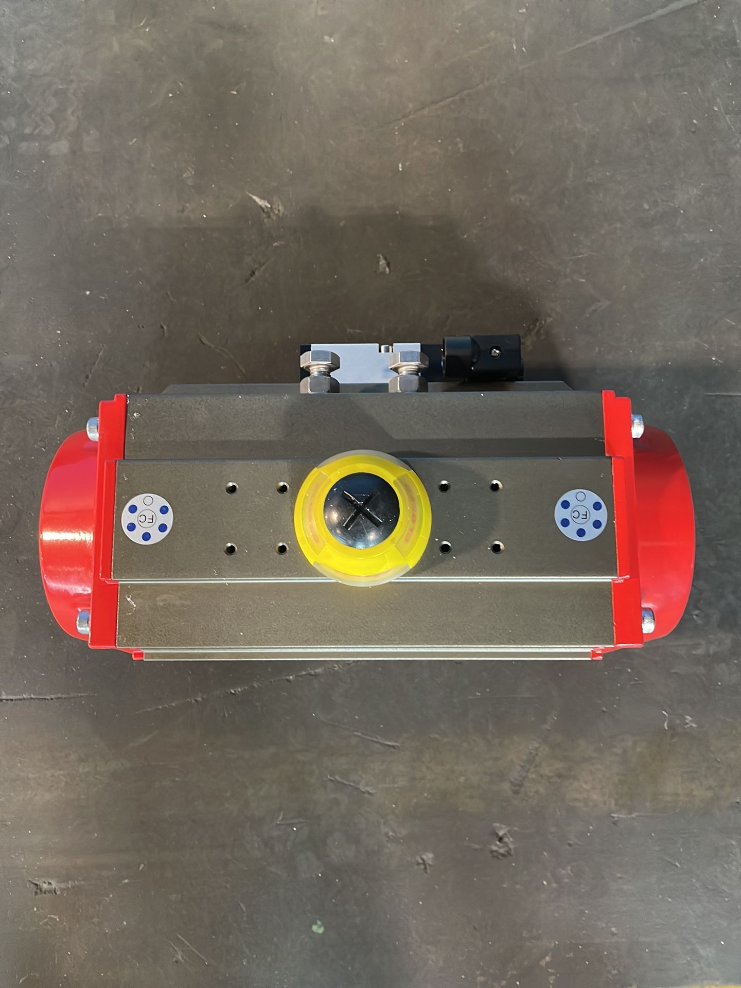 Jflow Controls 115 Psi Pneumatic Rack And Pinion Actuator - Jfc125