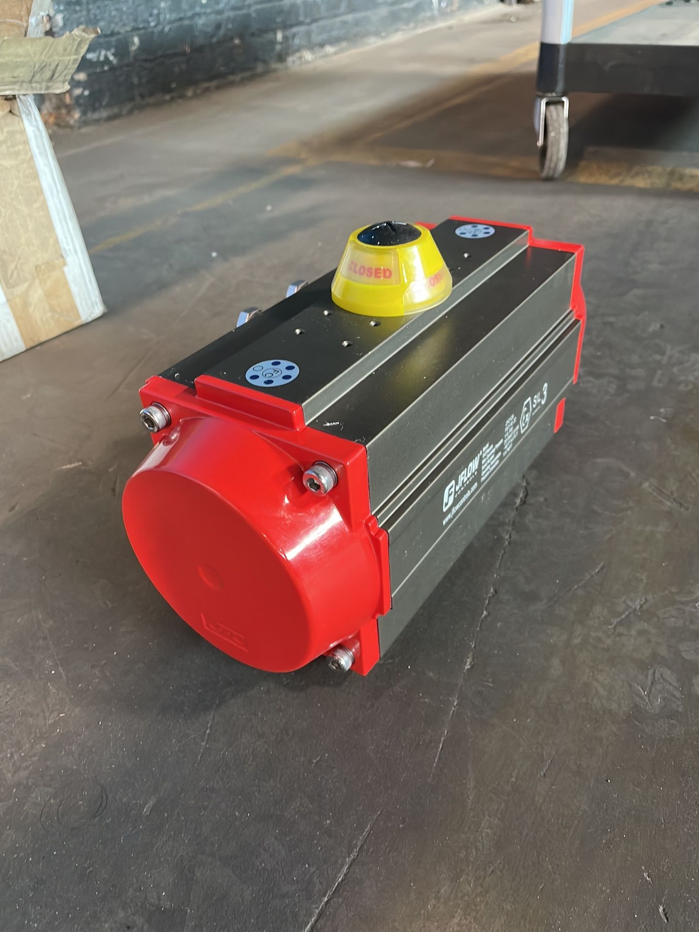 Jflow Controls 115 Psi Pneumatic Rack And Pinion Actuator - Jfc125