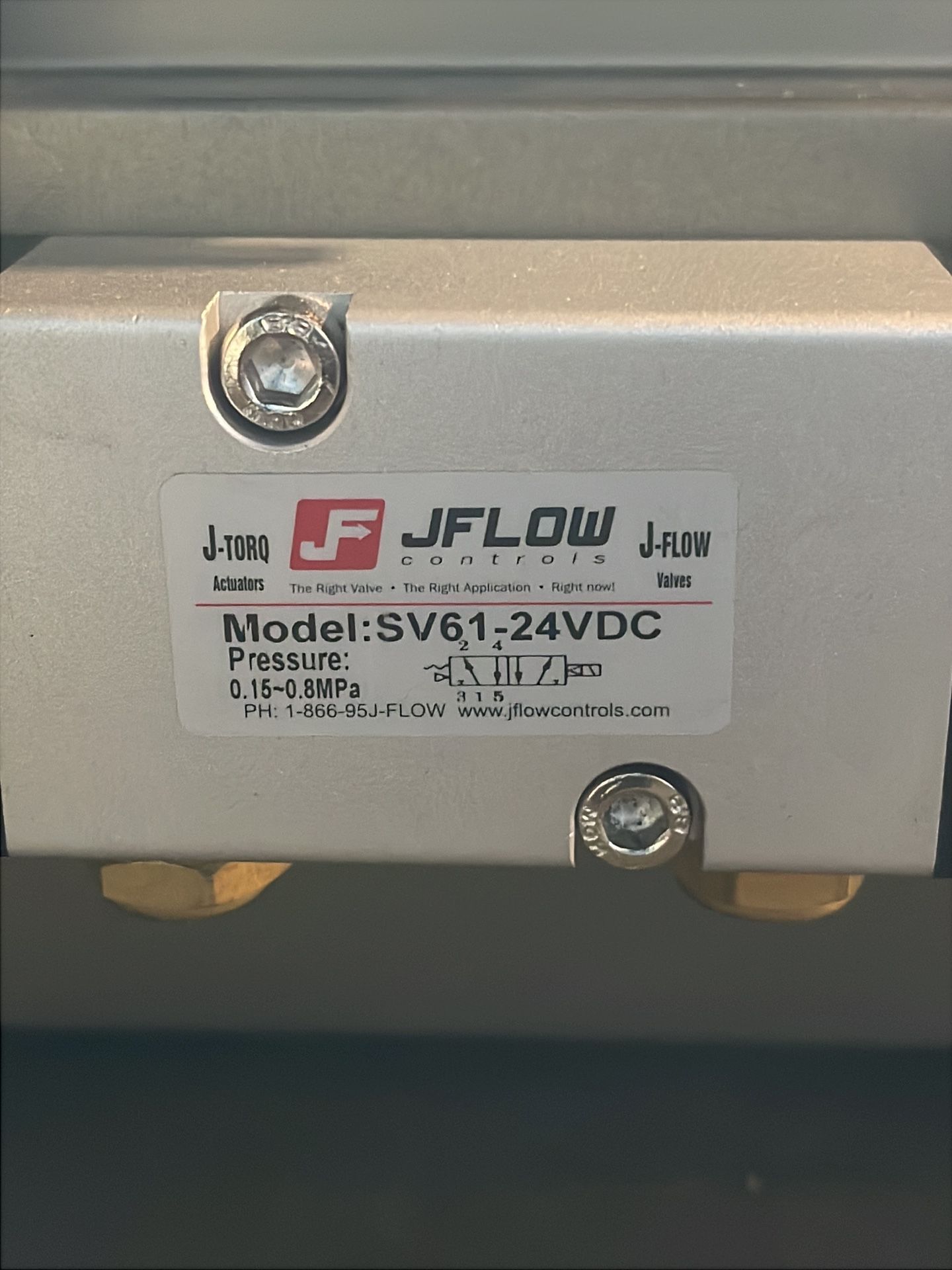 Jflow Controls 115 Psi Pneumatic Rack And Pinion Actuator - Jfc125