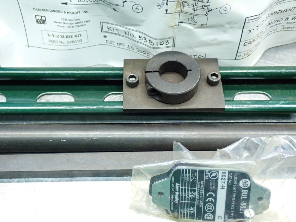 Cdw X-y-z Slide Kit W/ Z-16068 Operating Head Limit Switch Assembly - 52b103