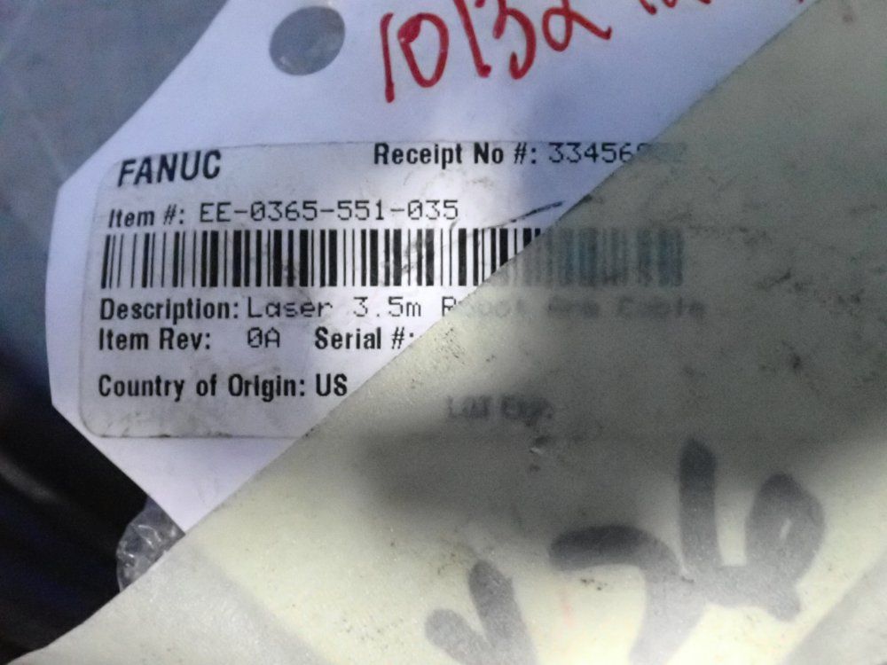 Fanuc 3.5 M Laser Sensor Robot Arm Cable - Ee-0365-551-035