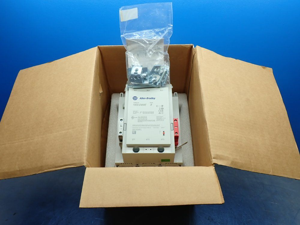 Allen-bradley 100-250v Ac/dc 50/60hz Safety Contactor - 100s-e460ed12c