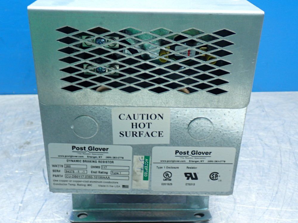 Post Glover Dynamic Brake Resistor - Cu-db0117-0360-10100aaa