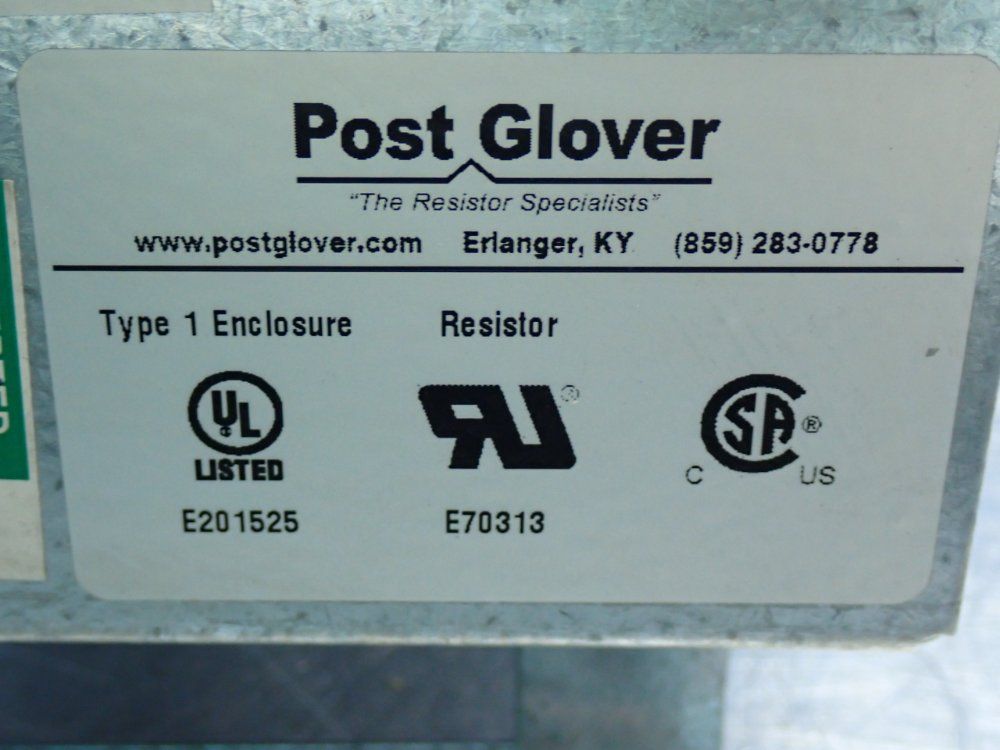 Post Glover Dynamic Brake Resistor - Cu-db0117-0360-10100aaa