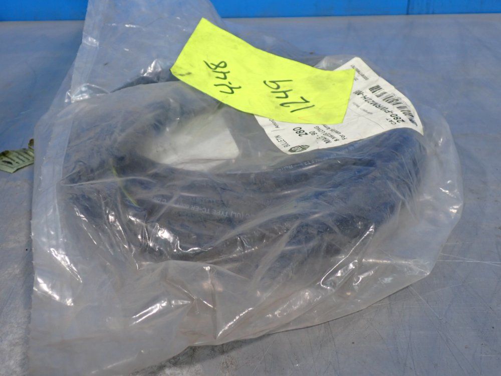 Allen-bradley 8 M, 600 V Armorconnect 3 Phae Power Media Drop Cable, Male 90 - 280-pwrm22h-m8
